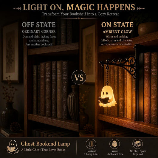 Ghost Book Shelf Lantern