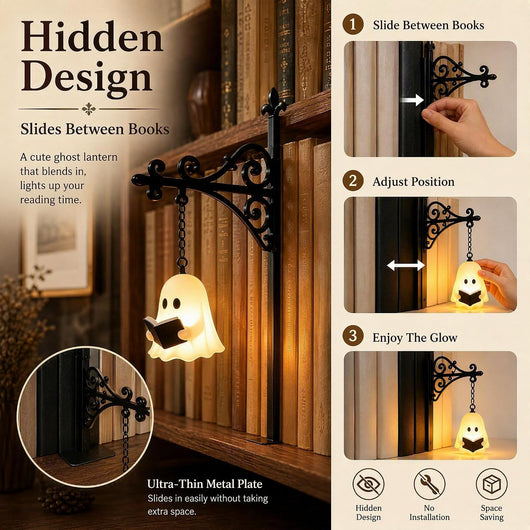 Ghost Book Shelf Lantern